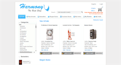 Desktop Screenshot of harmonybooksonline.com