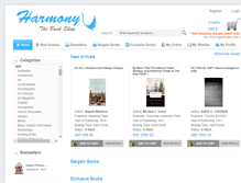Tablet Screenshot of harmonybooksonline.com